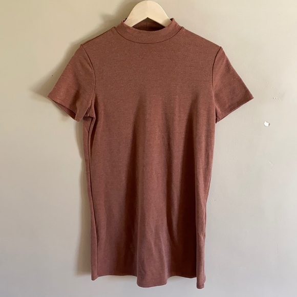 Forever 21 Dresses & Skirts - Forever 21 Copper Brown Short Turtle Neck Mini Dress Size Small